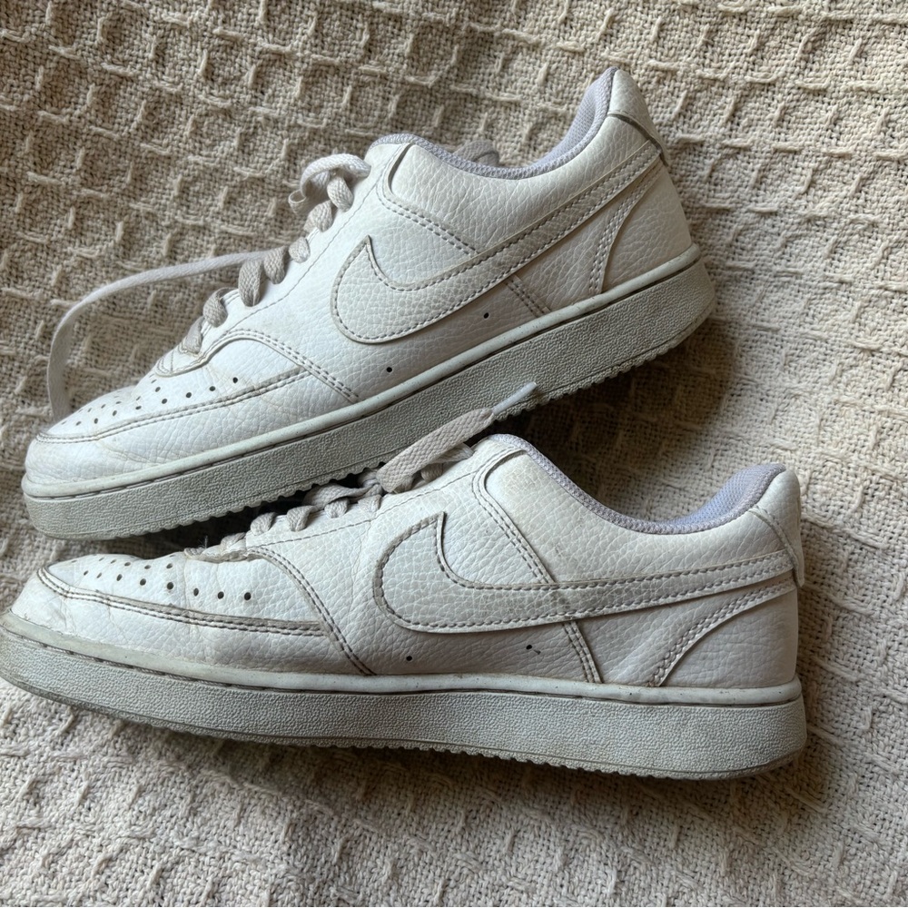 Nike White AF1 Low Sneakers